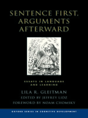 cover image of Sentence First, Arguments Afterward